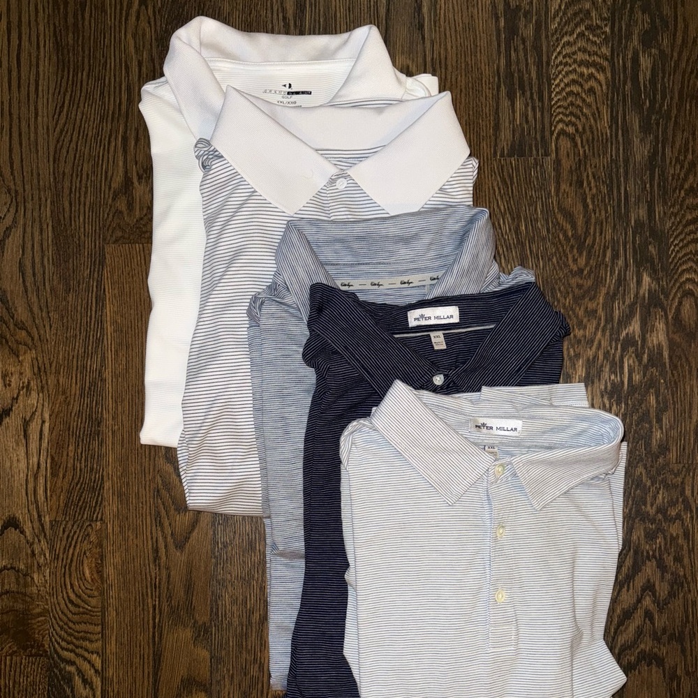 Lot of 5 XXL short sleeve golf shirts